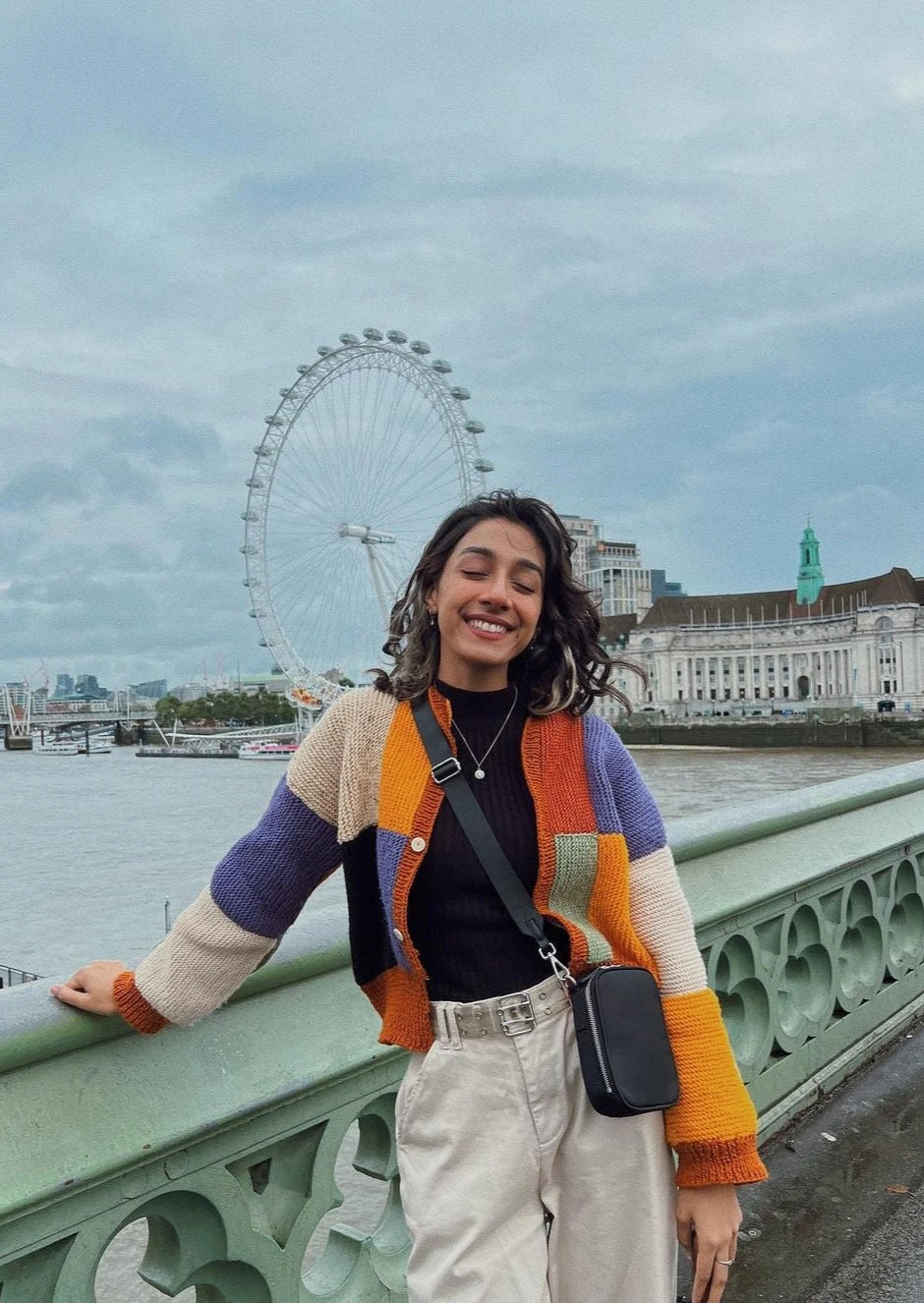 Patchwork knitted Cardigan