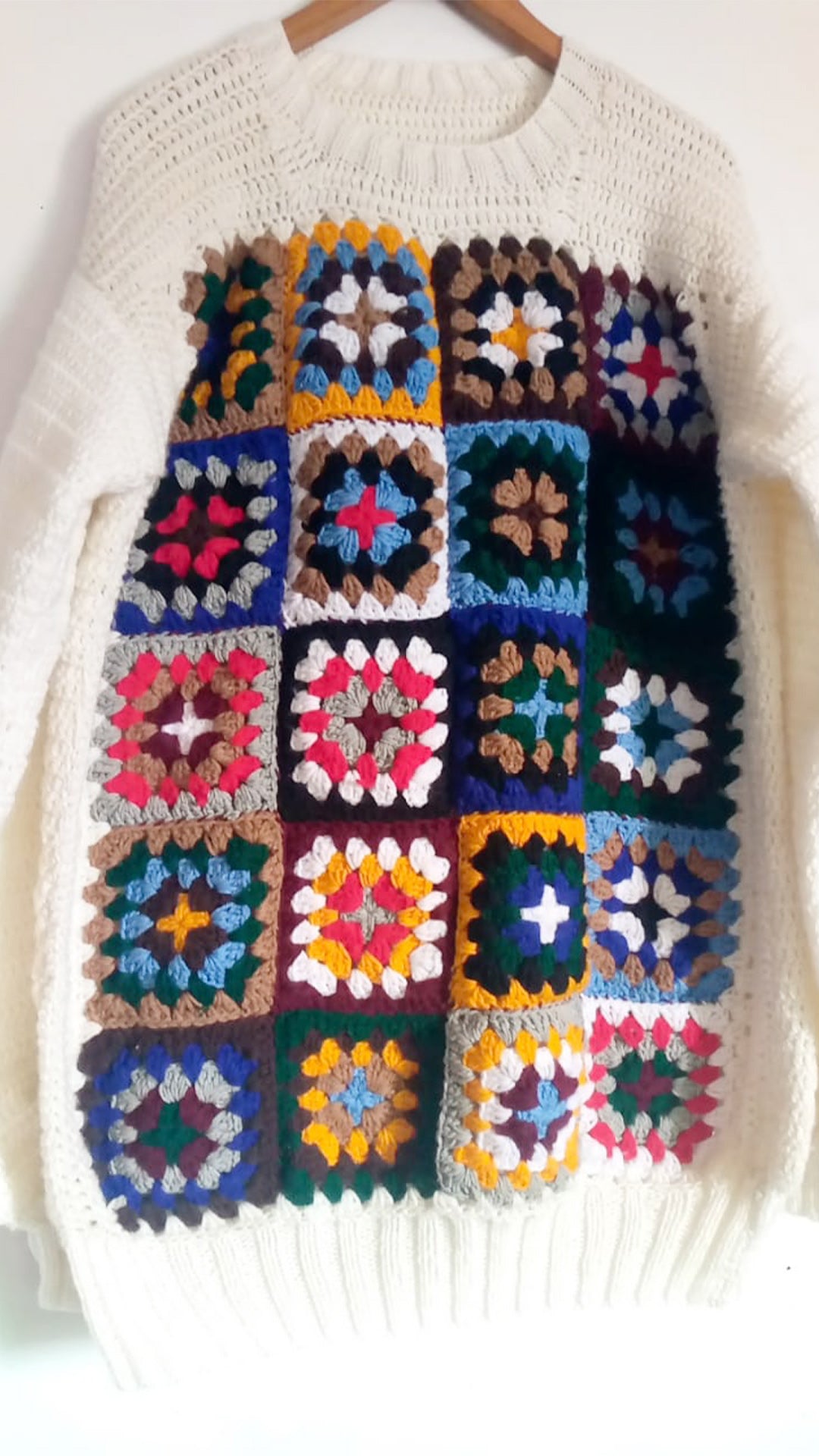 Knitted fusion unisex pullover