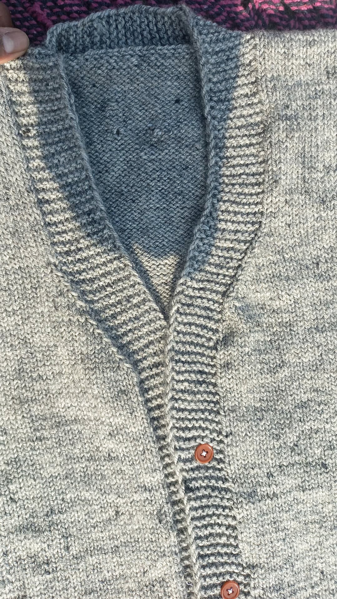 Grey Mohair Cardigan