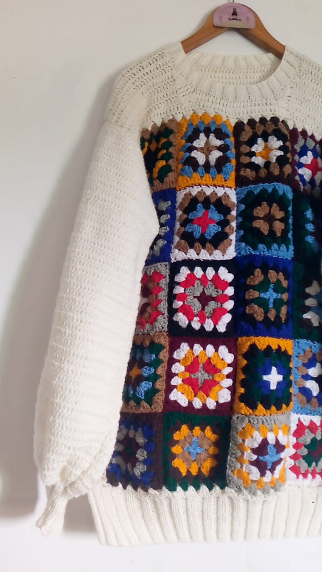 Knitted fusion unisex pullover