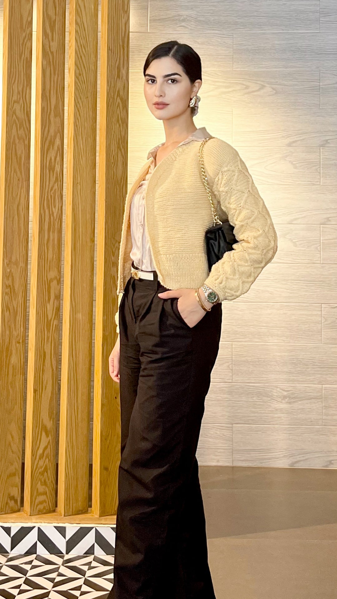 Diamonds on Sleeve Cardigan