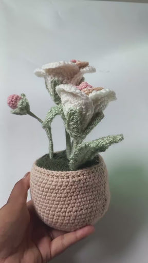 Pestal rose pot