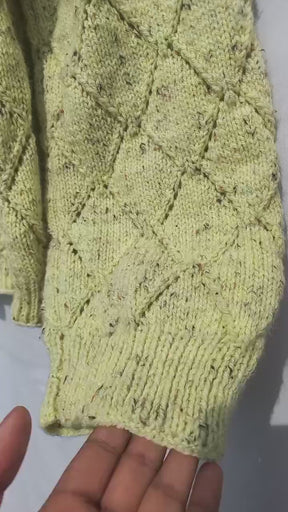 Diamond fillet cardigan