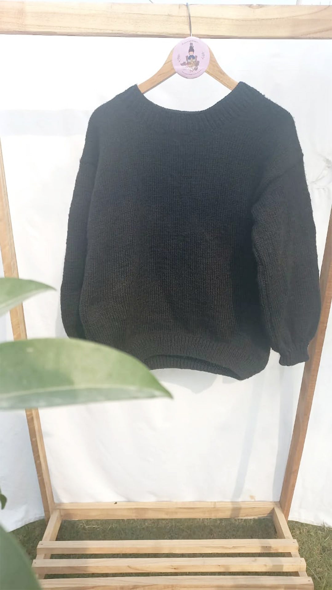 Basic black pullover