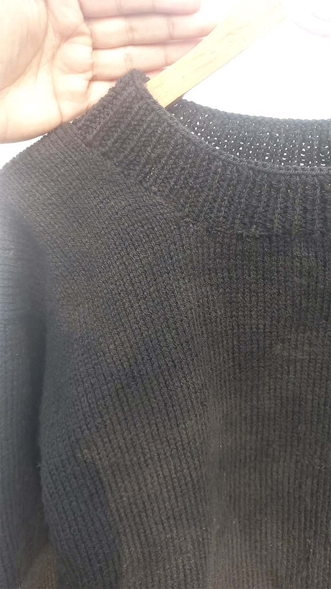 Basic black pullover