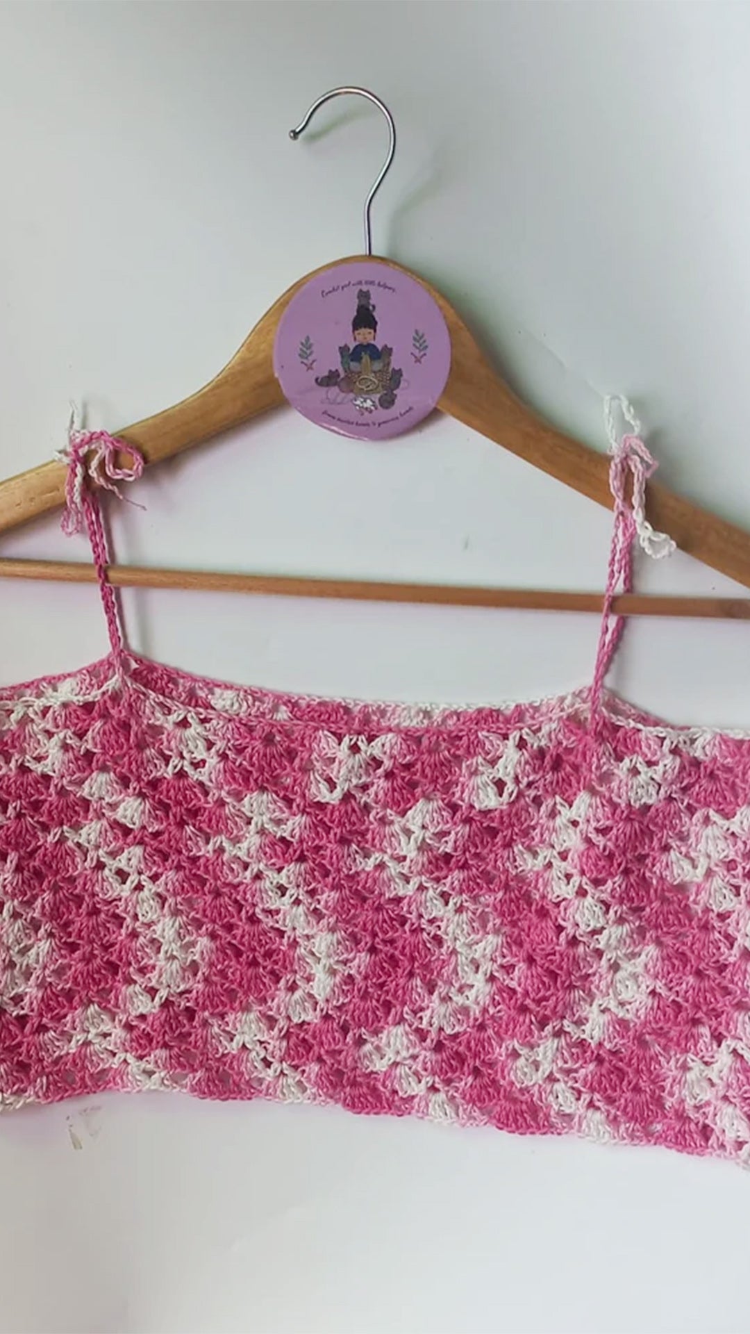 Super cropped spaghetti top